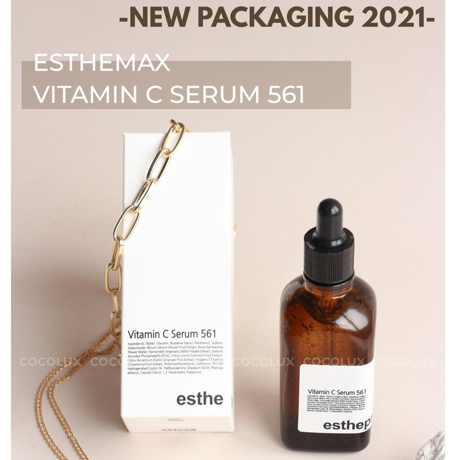 [MẪU MỚI 2021] Serum trắng sáng da, chống lão hóa Vitamin C Serum 561 Esthemax