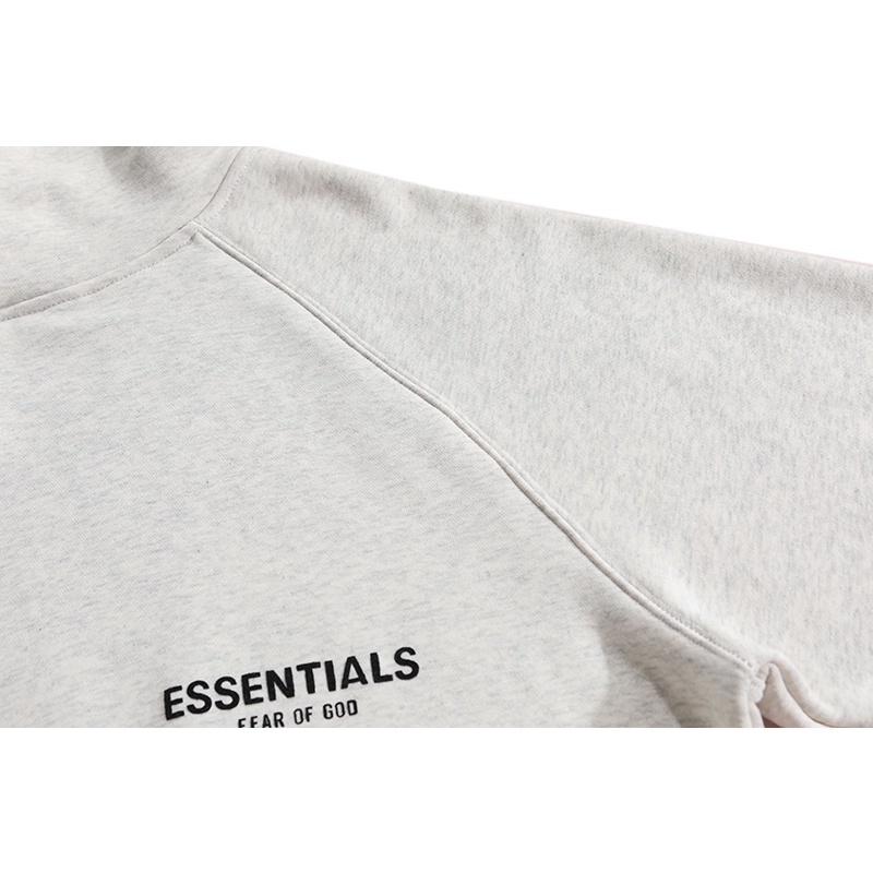 FOG FEAR OF GOD ESSENTIALS Double-line LOGO flocking print hooded casual couple fleece sweater autumn and winter