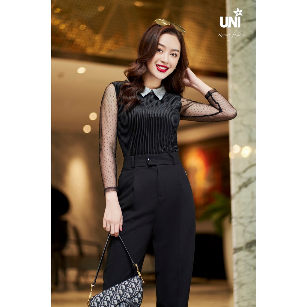 Quần Tây Nữ UNIVTH Công Sở Dáng Ống Đứng Basic 9Q0102 Uni Korean Fashion