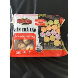 Viên thả lẫu bánh bao nhân Gà nướng mật ong, 500g