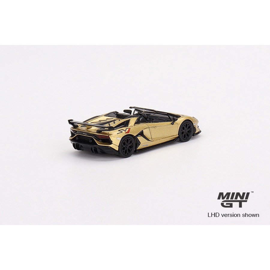 Mô hình ô tô Lamborghini Aventador SVJ Roadster Oro Elios 1/64 MiniGT