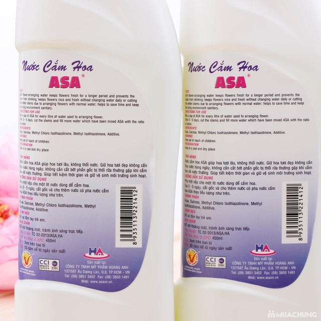 Nước cắm hoa tươi lâu không thối nước ASA ( đậm đặc ) 400 ml