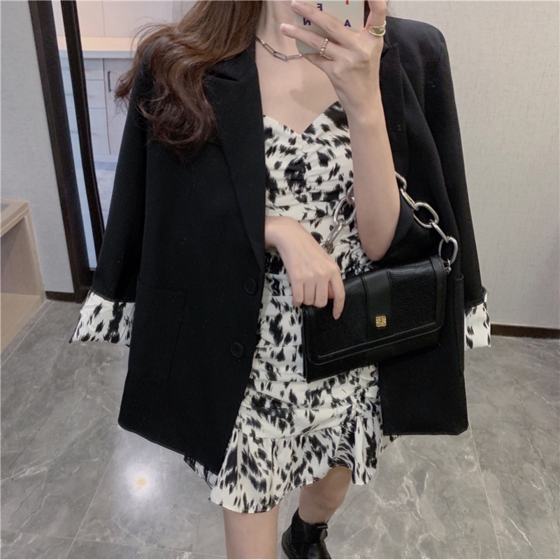 Bộ áo khoác vest dáng ôm thời trang mùa thu thanh lịch cho nữ