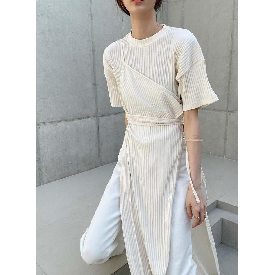 Đầm Xẻ Tà Thắt Dây Thời Trang Mùa Hè Kiểu Mới 53672