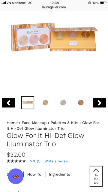 SET PHẤN BẮT SÁNG LAURA GELLER GLOW FOR IT HI-DEF GLOW ILLUMINATOR TRIO. | BigBuy360 - bigbuy360.vn