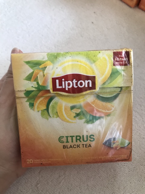 [Hàng Nga] Trà đen Lipton túi lọc nhiều hương vị 20 gói.