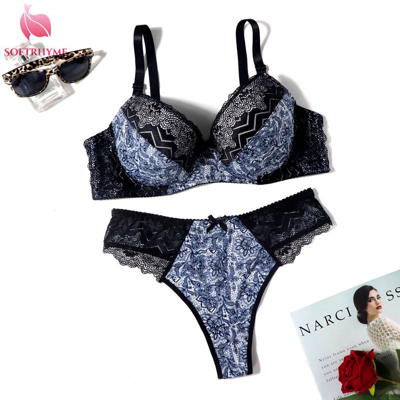 Bộ Đồ Lót Ren Hoa Siêu Mỏng Size Lớn 38D-48D 0XL-5XL