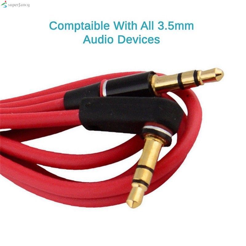 1.2M 3.5mm Jack Plug To Plug Male Cable Audio Lead for Headphone iPod Aux MP3