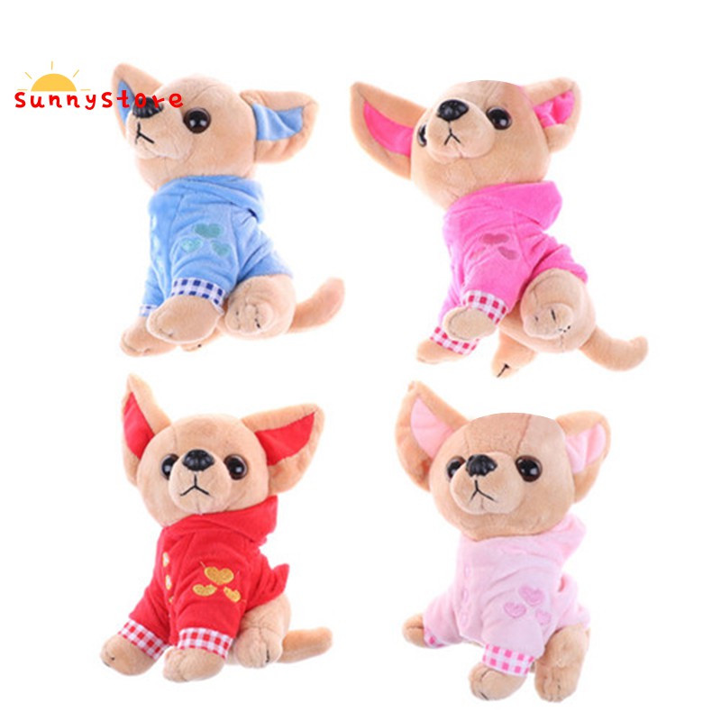 1 Chú Chó Chihuahua Nhồi Bông Đáng Yêu 17cm