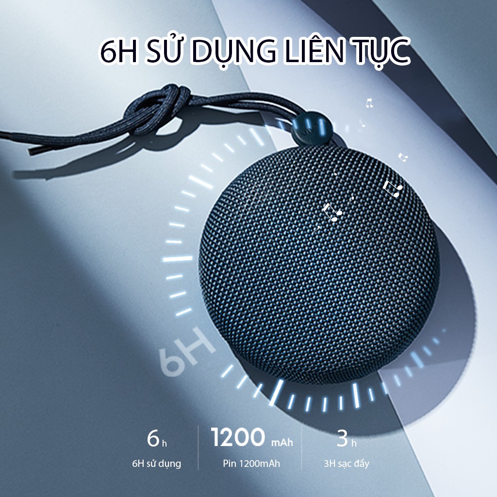 Loa Bluetooth Mini VIVAN VS2 5W Chính Hãng Hãng Thời Lương Pin  Dài 6H Tiện Dụng Chuẩn Chống Nước Hỗ Trợ Thẻ Nhớ