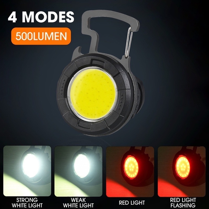 Đèn LED COB Mini Cầm Tay Kèm Sạc Tiện Dụng Mang Theo Dã Ngoại/ Leo Núi