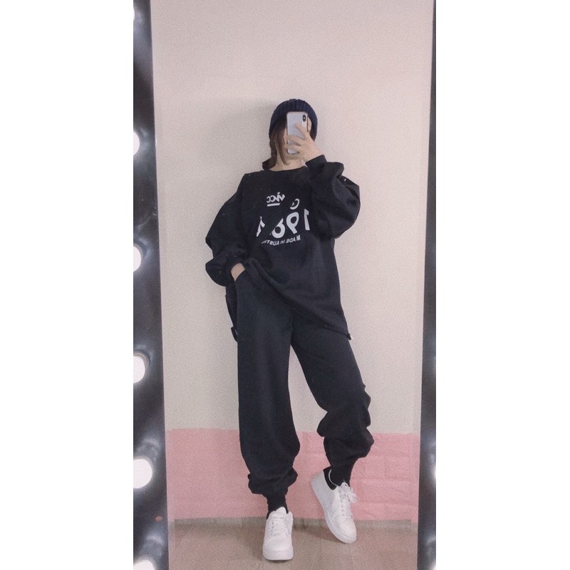 Quần bom nỉ UNISEX ⚡️FREESHIP EXTRA⚡️video ảnh thật cuối