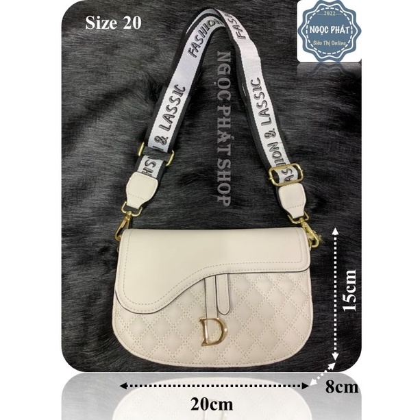 Túi Xách Nữ CHỮ D - Hàng Quảng Châu Cao Cấp- Đeo vai hoặc đeo chéo (5 ngăn)