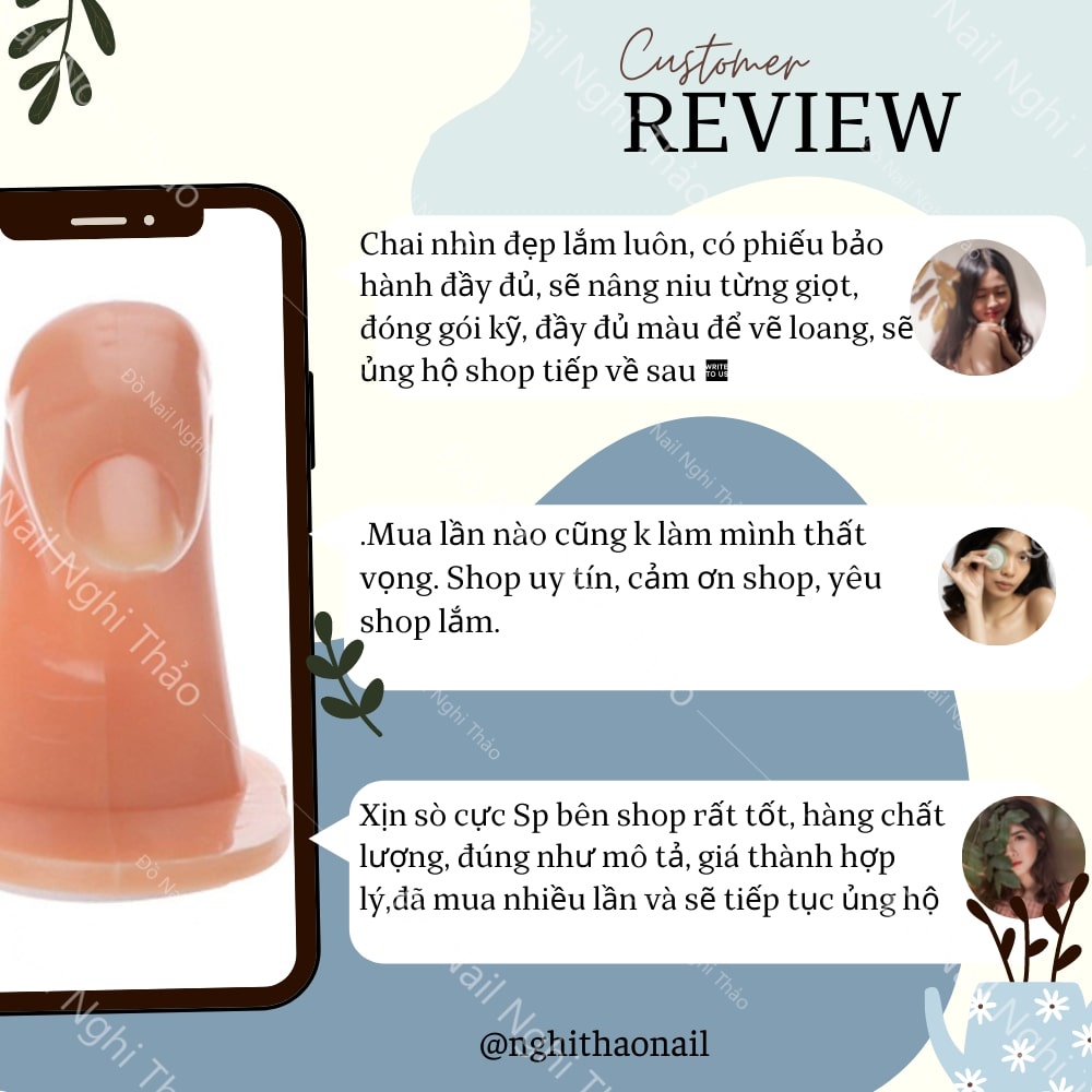 Ngón tay giả học nail