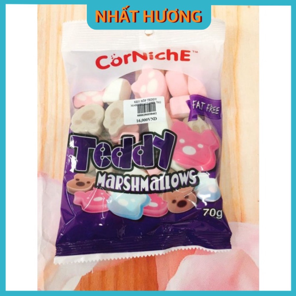 Kẹo Xốp Marshmallow Teddy70gr