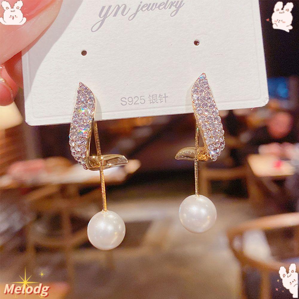 Bông Tai Ngọc Trai Phong Cách Retro Hàn Quốc|Phụ Nữ|Bông Tai Thả Tua Thời Trang