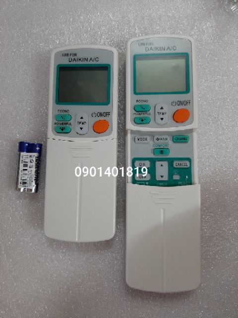 Điều Khiển Máy Lạnh Daikin 2 Nút Xanh