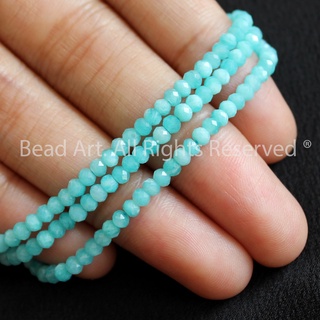   5 Hạt 10 Hạt  3x2MM Đá Thiên Hà  Amazonite  Xanh Ngọc Thuỷ Mộc Đá Phối Vòng Tay Phong Thuỷ Chuỗi Hạt S50 - Bead Art 