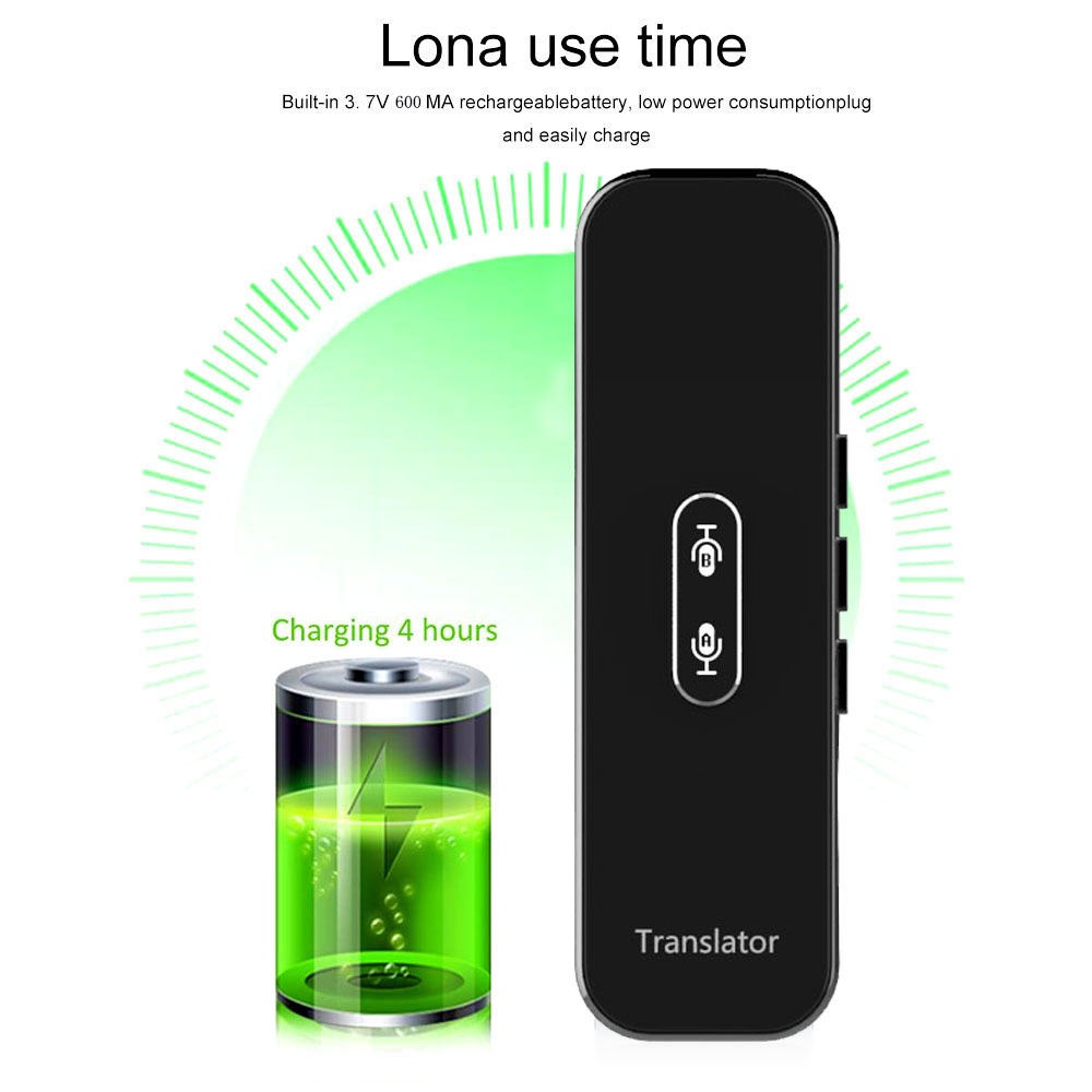 Máy Phiên Dịch Chuyển Đổi Ngôn Ngữ Thông Minh G6X 70 Ngôn Ngữ BT APP Làm Phụ Kiện Chụp Ảnh Du Lịch