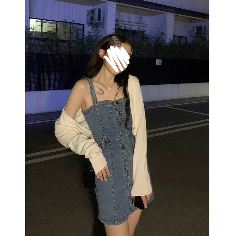 SẴN S - Váy bò Hai dây tôn dáng