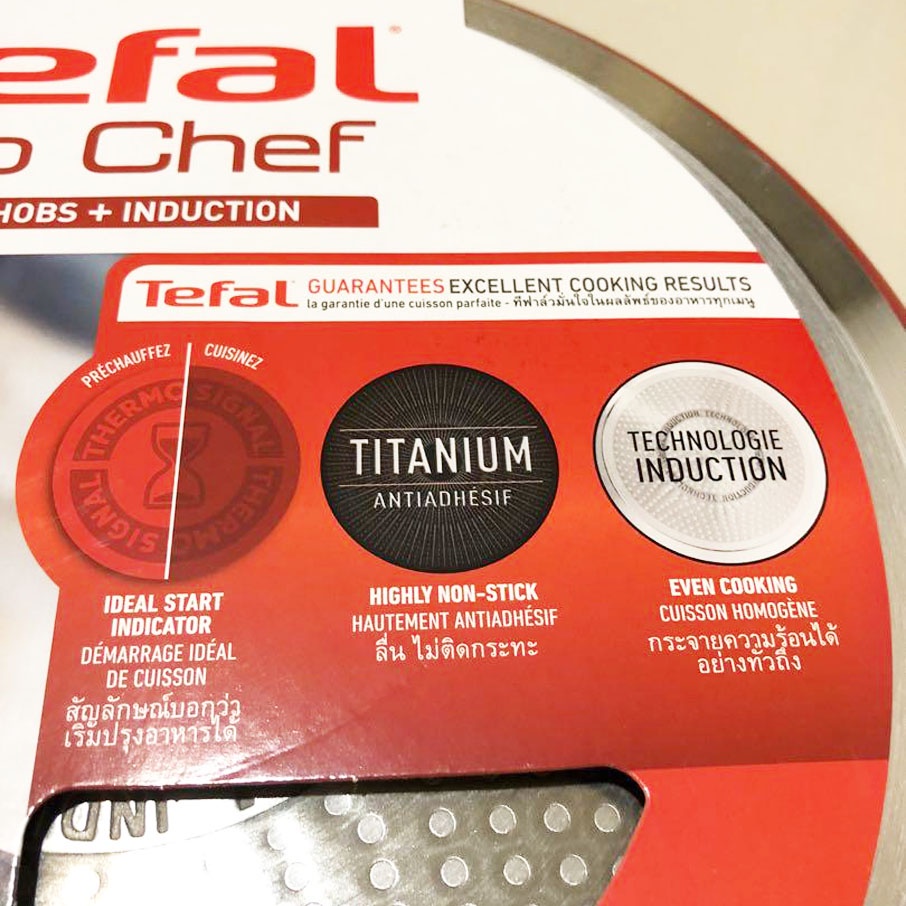Chảo chiên chống dính đáy từ Tefal So Chef 21cm Đỏ - Hàng chính hãng- bảo hành toàn quốc