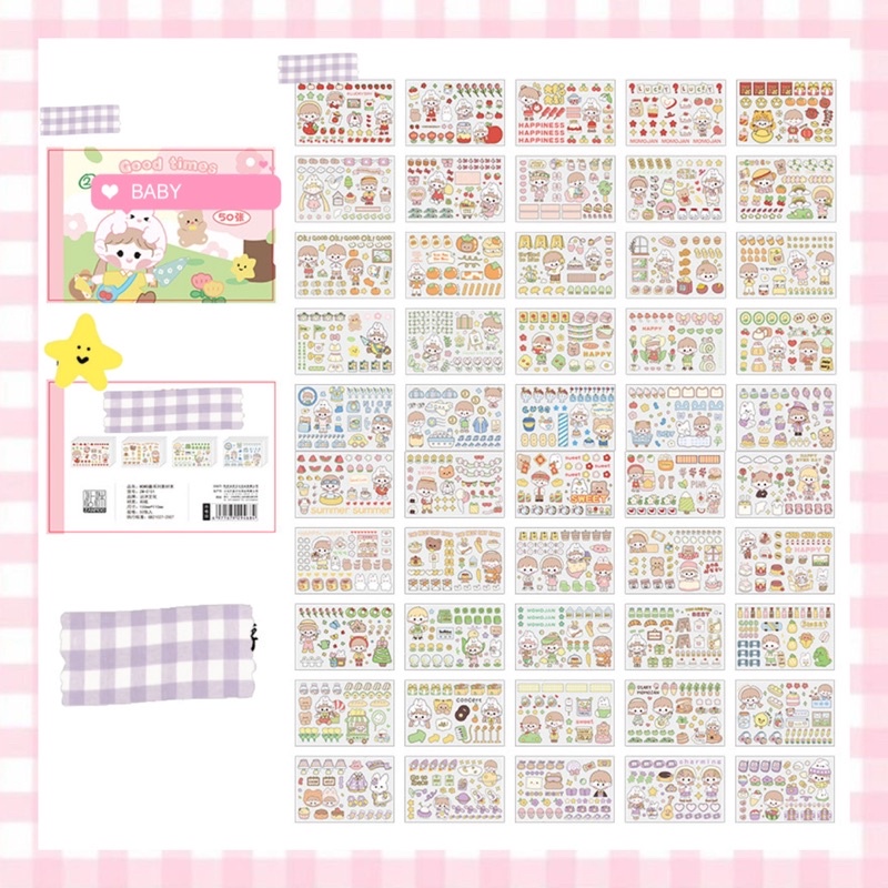 SỔ STICKER 50 TỜ DỄ THƯƠNG