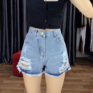 Quần Short Jeans lưng cao size SML hàng cực đẹp kèm hình thật