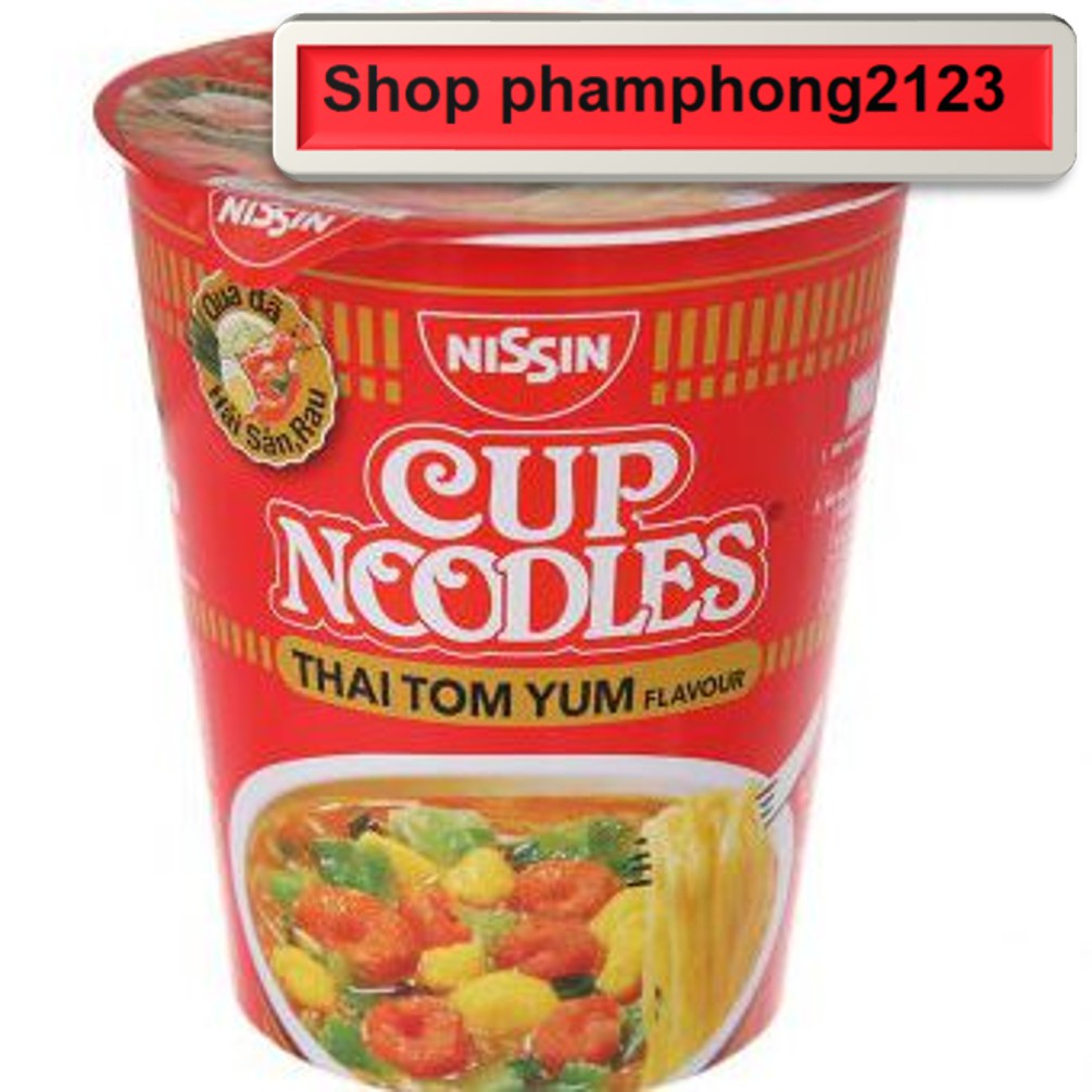 Ly Mì Thái Tom Yum 70g Cup Noodles Nissin Thùng 24Ly | BigBuy360 - bigbuy360.vn