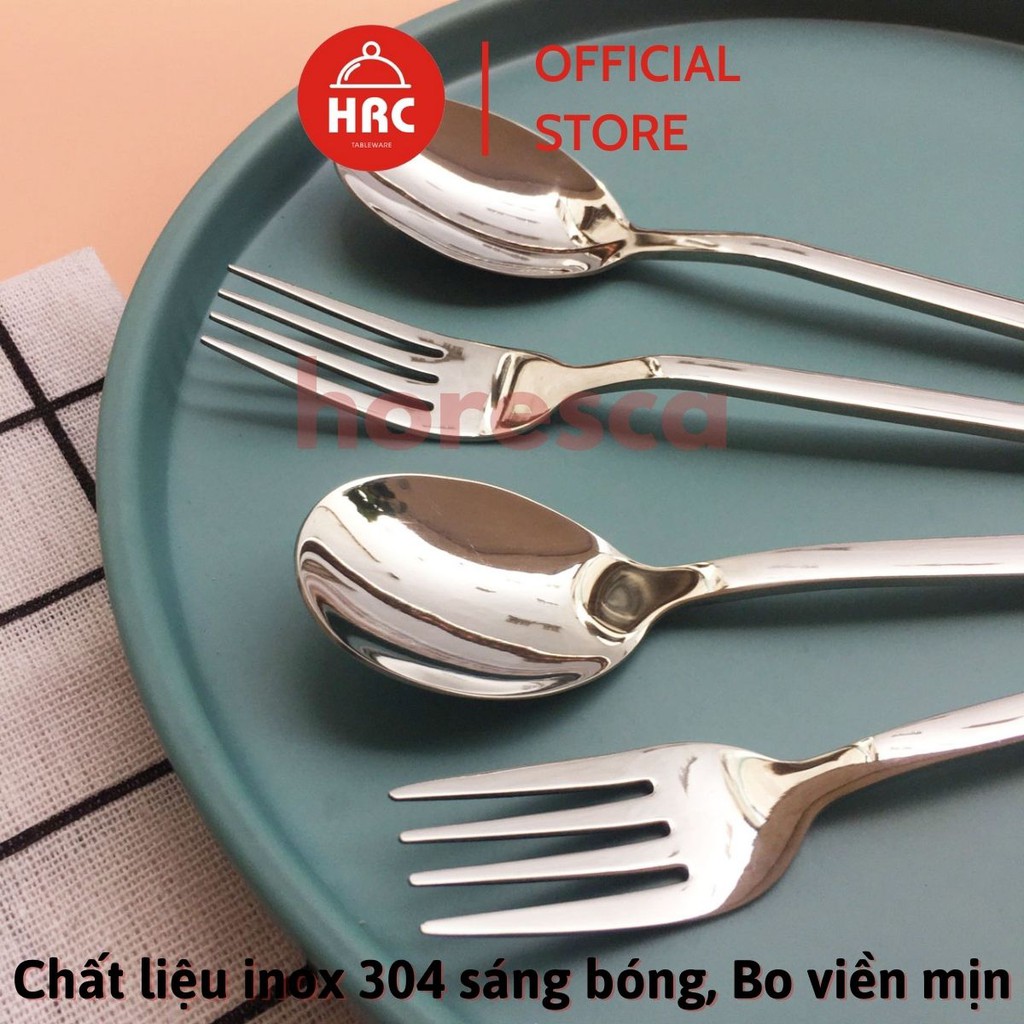 Thìa inox, dĩa, muỗng, nĩa INOX 304 cán dài cao cấp V81