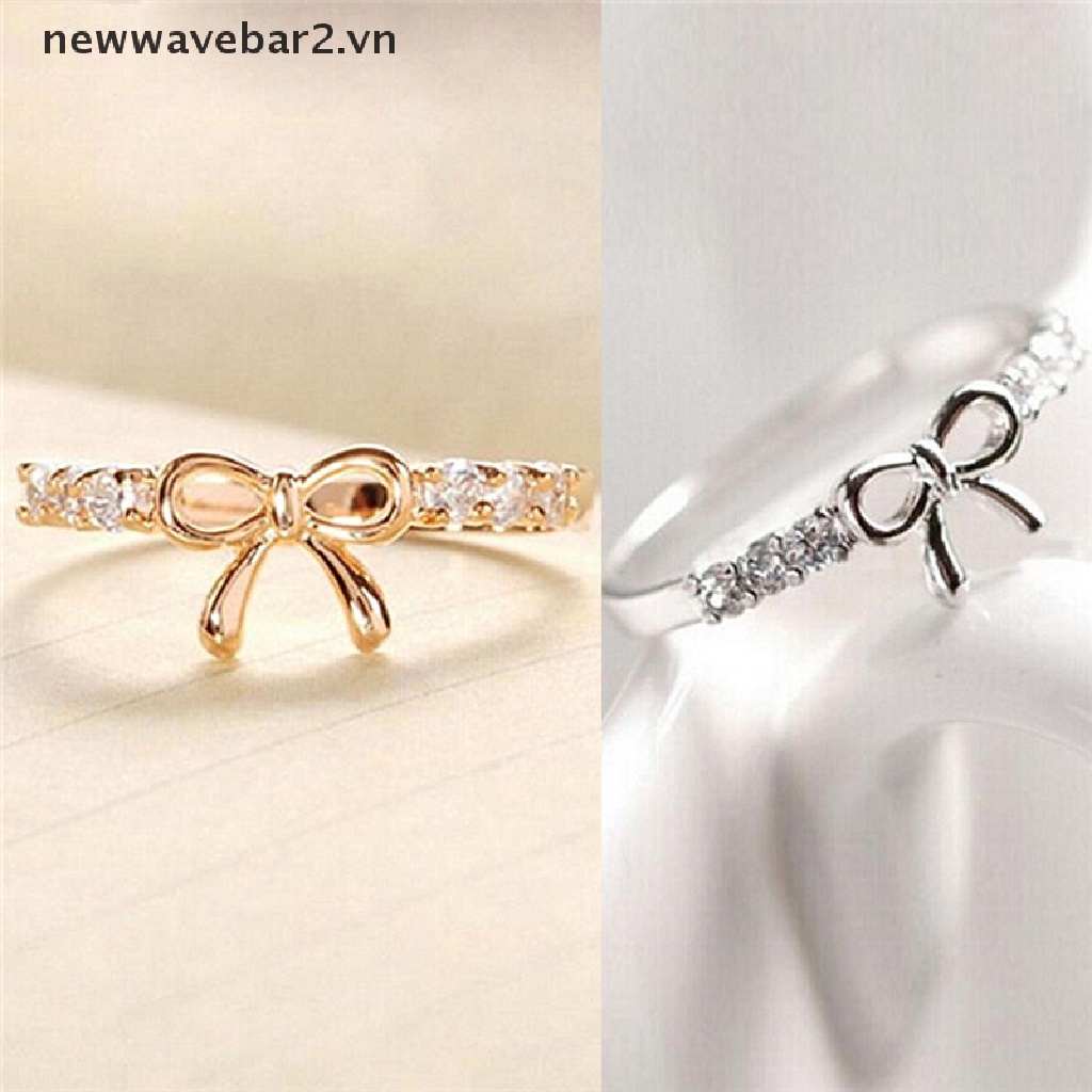 (Mới) Nhẫn Pha Lê Đơn Giản Thời Trang Dành Cho Nữ