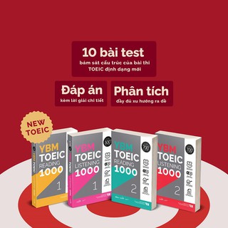 Sách YBM Actual Toeic Tests RC 1000 Vol 2 (gamma books)