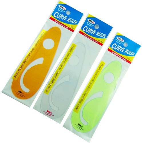 Bộ thước vẽ đường cong Parabol dẻo WinQ chính hãng 1,2,3 cây