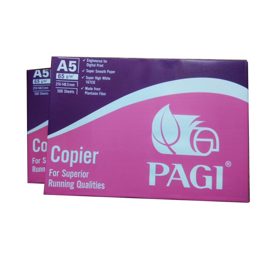 Giấy in A5, giấy photo A5 PaGi (500 tờ/ram)