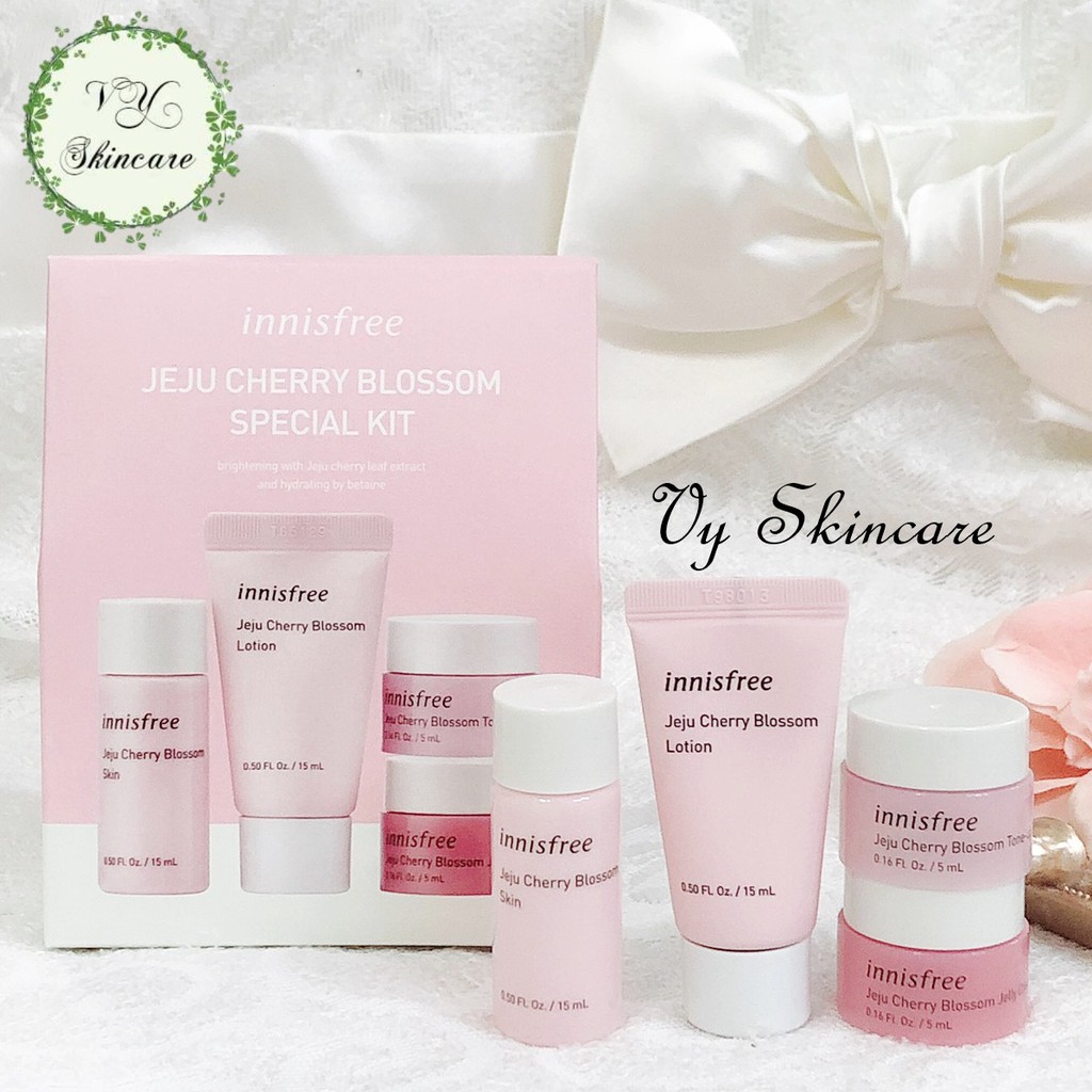 Bộ Innisfree Jeju Cherry Blossom Special Kit 4 Món Mini Size