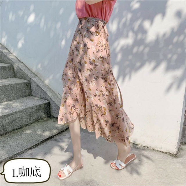 Chân váy xoè vạt chéo, chất vải voan có lớp lót , nhiều màu | BigBuy360 - bigbuy360.vn