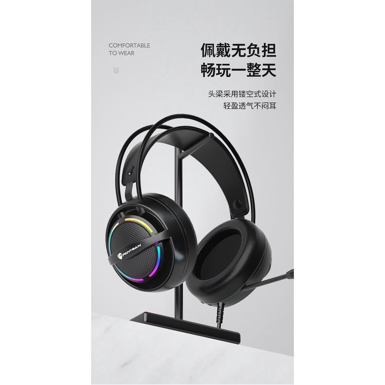 Tai nghe chuyên game PSH 100 led RGB giá rẻ, hàng full box bảo hành 12 tháng