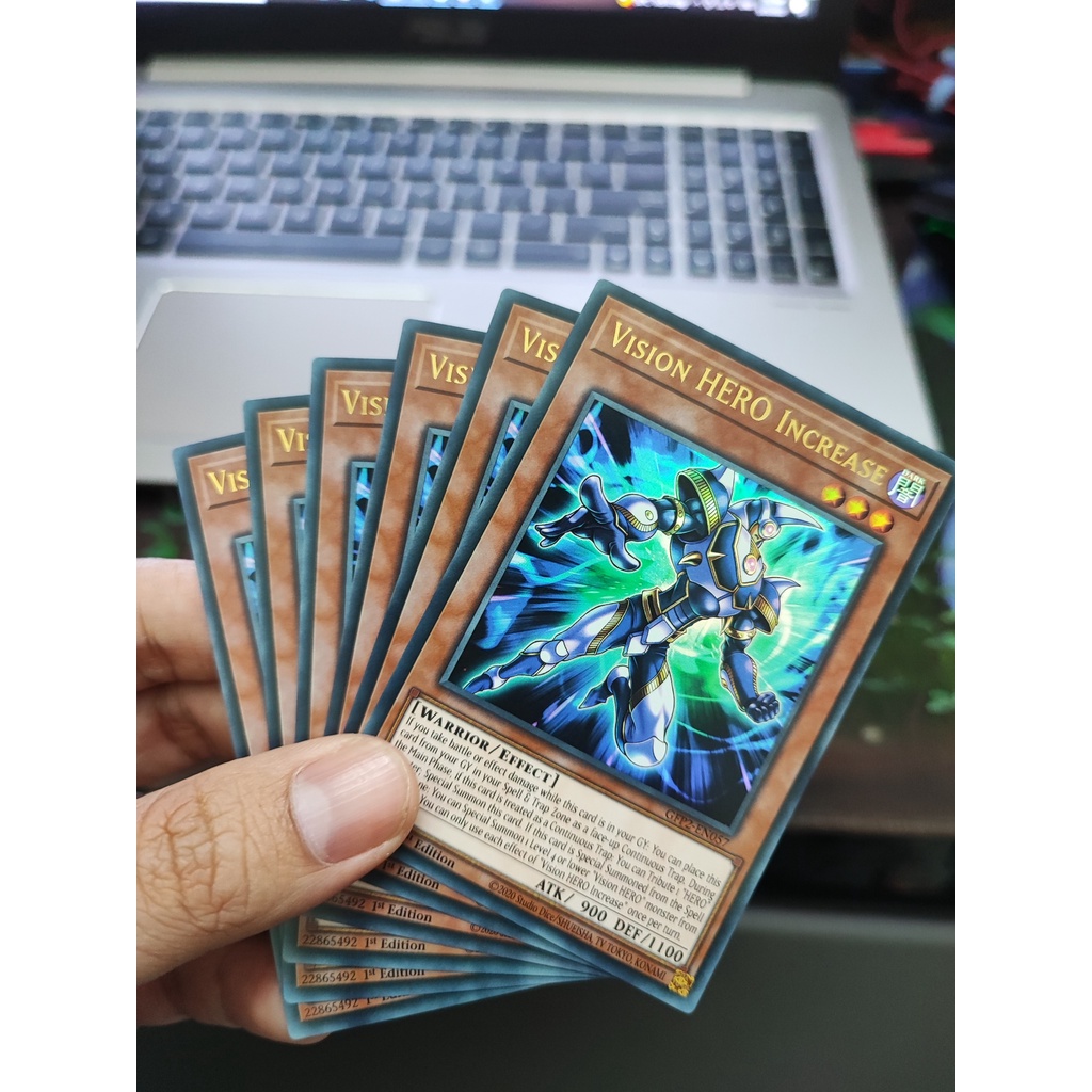 1 lá thẻ bài Vision HERO Increase - GFP2-EN057 - Ultra Rare 1st Edition
