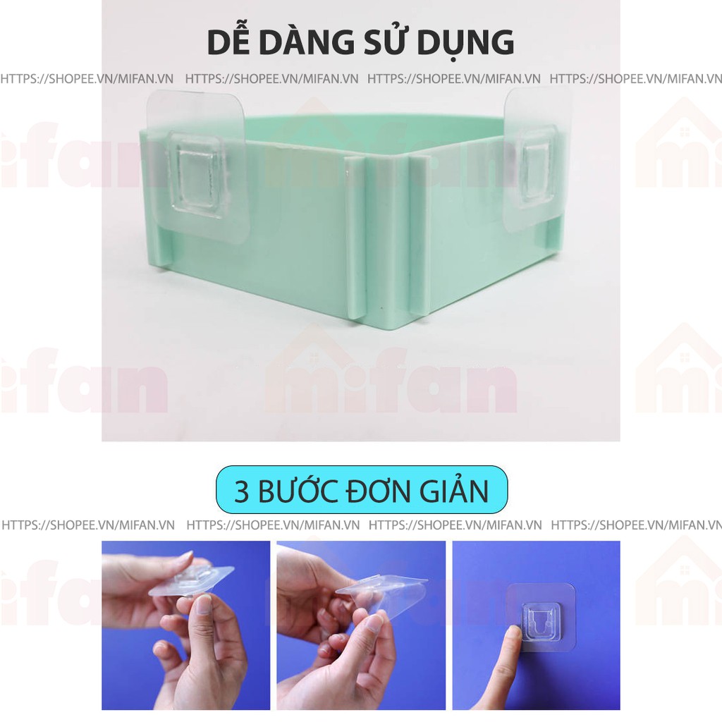 Bộ Miếng Dán Tường KẾT NỐI Móc Cài Đa Năng Treo Kệ, Treo Tranh, Treo Đồ Cao Cấp - Miếng Dán Chữ U - Dính Siêu Chắc