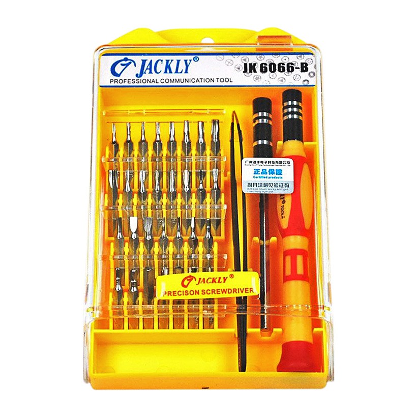 Bộ Dụng Cụ Đa Năng JK6066, Bộ Tua Vít 32 Đầu Jackly Có Nam Châm, Hổ Trợ Tiện Lợi Cho Công Việc Sữa Chữa.