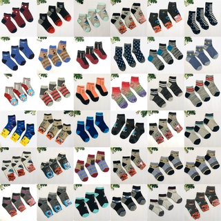 Set 5 đôi -Tất(Vớ) trẻ em bé trai 1-12 tuổi cotton mềm mịn