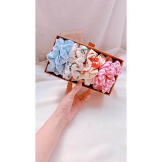 [Rẻ vô địch][Ảnh thật] Cột tóc scrunchies loang màu cực xinh