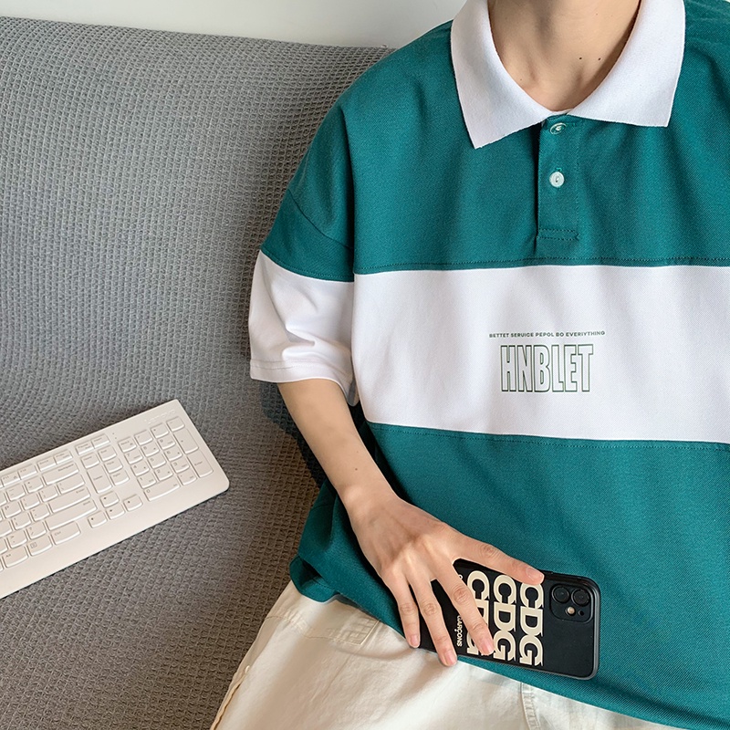 Áo Thun polo Tay Lỡ Form Rộng Phong Cách Hàn Quốc Dành Cho Nam