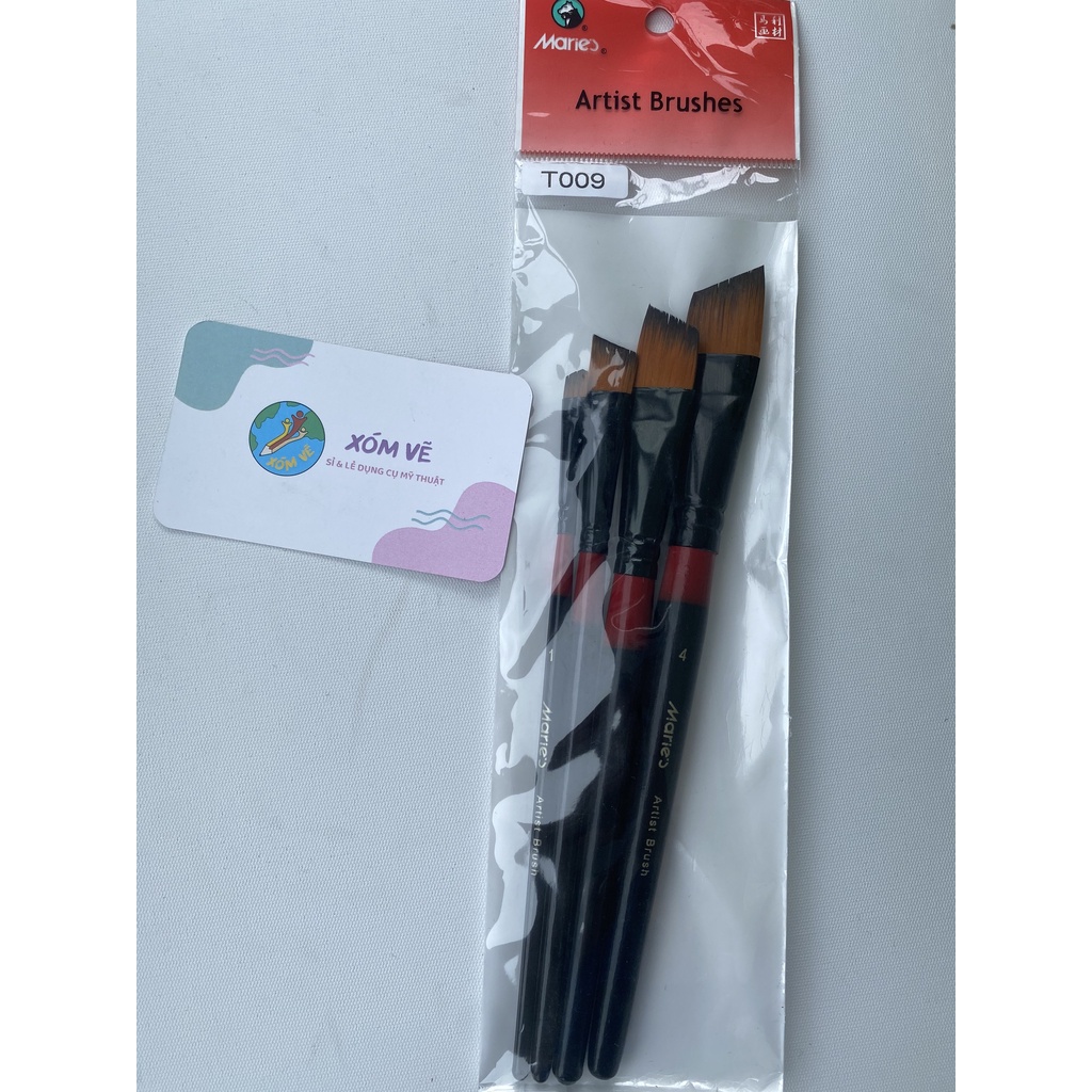 [XÓM VẼ] Bộ cọ Maries lông Hàn Quốc