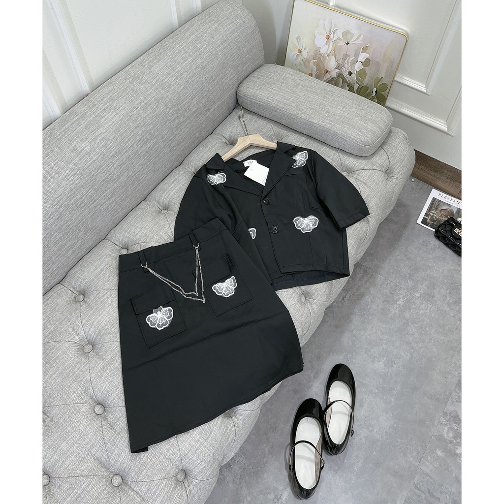 Set đồ nữ cá tính, set vest nữ, váy ngắn đi chơi sang chảnh mùa hè đẹp 8A00135 | BigBuy360 - bigbuy360.vn