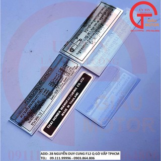 BỘ TEM THÔNG SỐ DÁN XE WAVE THÁI . CHỐNG NƯỚC