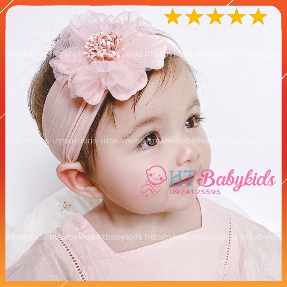 Băng Đô Bé Gái - Băng Đô Tuban Hoa Mẫu Đơn Xinh Xắn