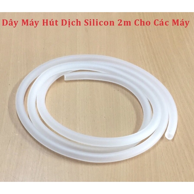 2 met Dây silicon dùng cho các loại máy hút dịch mũi đờm Yuwell, Lucass