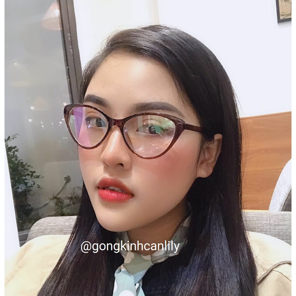 Gọng kính cận mắt mèo nhựa dẻo thời trang nữ Lilyeyewear 2383 nhiều màu - Lọc ánh sáng xanh | BigBuy360 - bigbuy360.vn