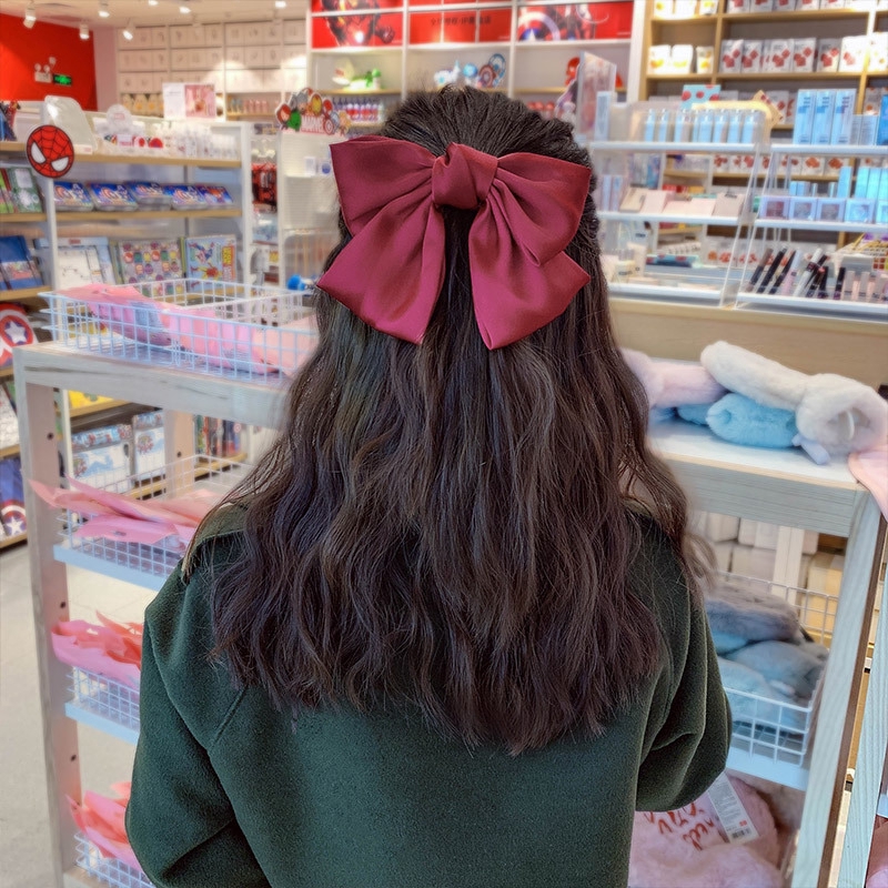 ❤Welove❤ Dễ thương Hàn Quốc Lớn Bow Hairpin Kẹp tóc mùa xuân Clip Cô gái tóc Phụ kiện headband