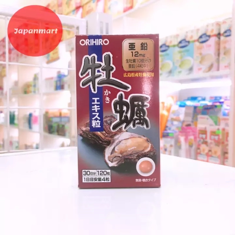 Viên uống tinh chất hàu tươi Orihiro Nhật Bản 120 viên   Nhật Bản